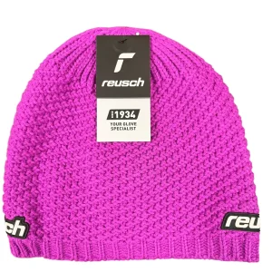 BERRETTO REUSCH CAPPELLO ARON BEANIE UNISEX ADULTO BLACK FUCHSIA